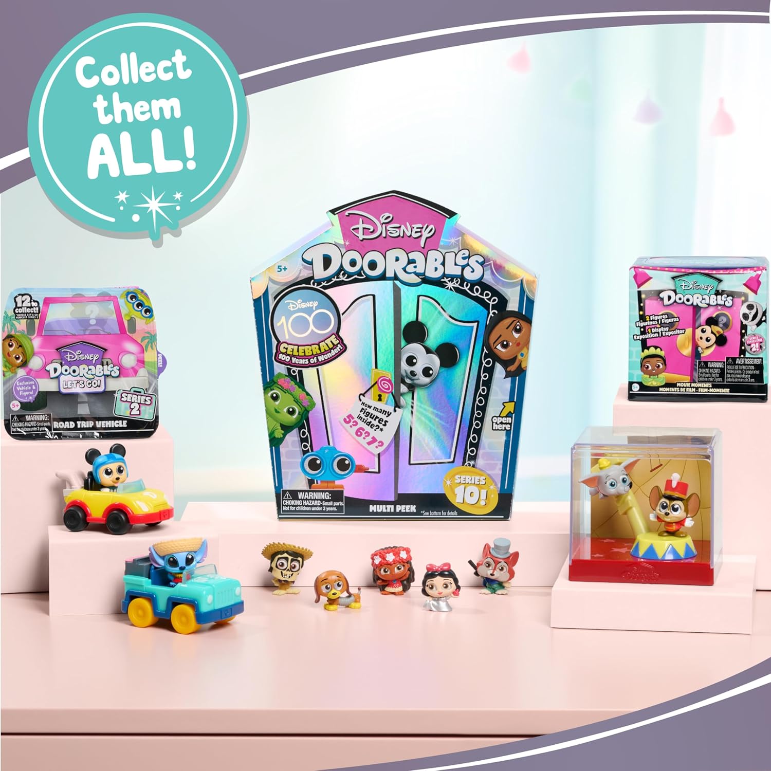 Disney Doorables Just Play – Juego de figuras coleccionables de bolsa ciega, juguetes para niños a partir de 5 años