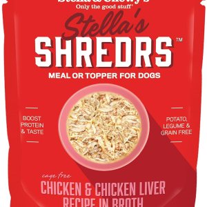 Stella & Chewy’s Stella’s Shredrs Receta de hígado de pollo y pollo sin jaula en caldo, bolsas de 2.8 onzas (paquete de 24) Stella & Chewy’s Stella’s Shredrs Receta de hígado de pollo y pollo sin jaula en caldo, bolsas de 2.8 onzas (paquete de 24)