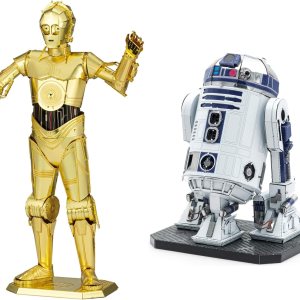 Metal Earth Fascinations Premium Series 3D Kit de modelo de metal Star Wars Set de 2 – C-3PO – R2-D2 Metal Earth Fascinations Premium Series 3D Kit de modelo de metal Star Wars Set de 2 – C-3PO – R2-D2
