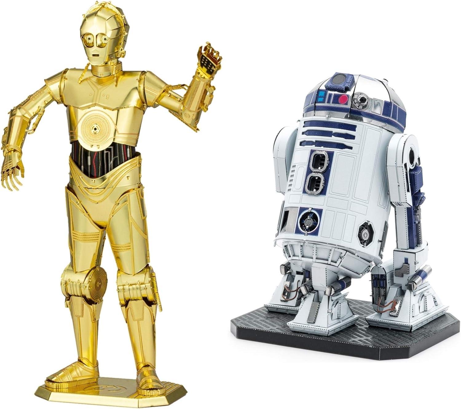 Metal Earth Fascinations Premium Series 3D Kit de modelo de metal Star Wars Set de 2 – C-3PO – R2-D2
