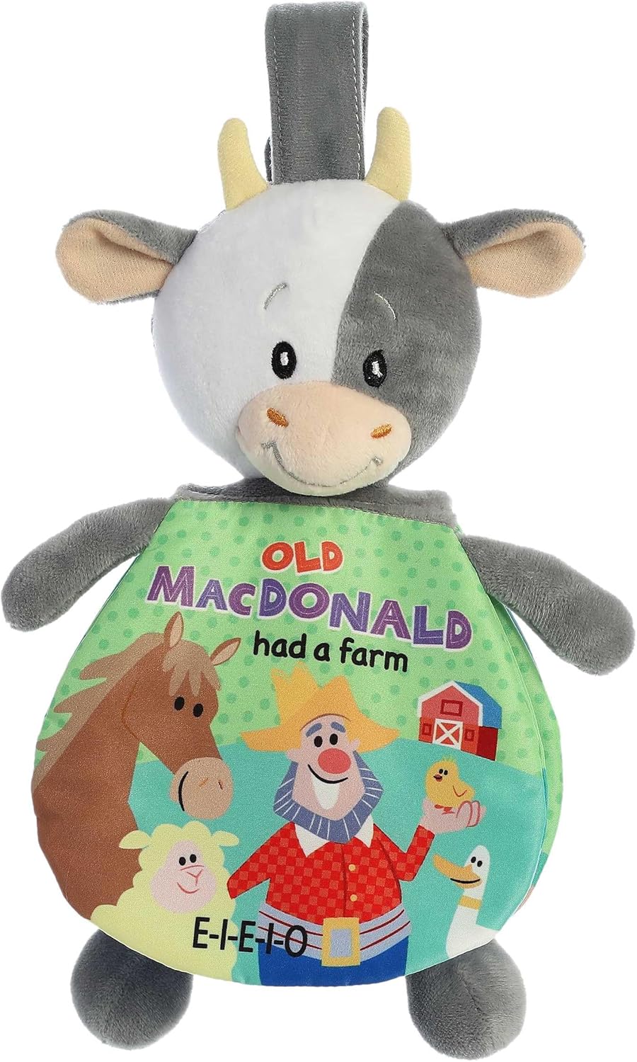 ebba Educational Story Pals Old Macdonald – Animal de peluche para bebé, libro suave para acostarse, desarrollo sensorial, multicolor, 9 pulgadas