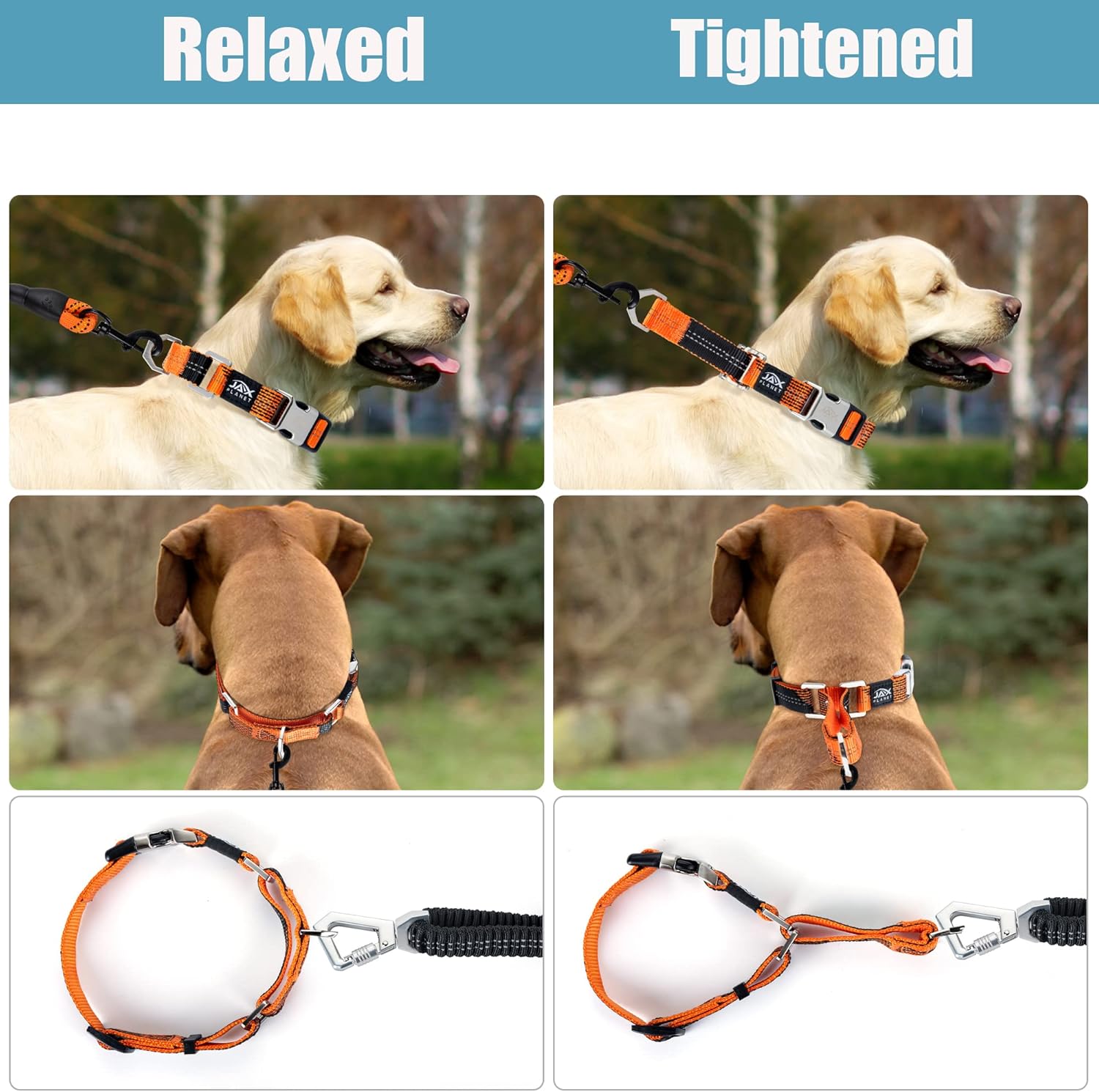 Collar de Martingala colorido para entrenamiento de perros, collar reflectante seguro y humano para entrenamiento sin tirones, caminar, anillo en D