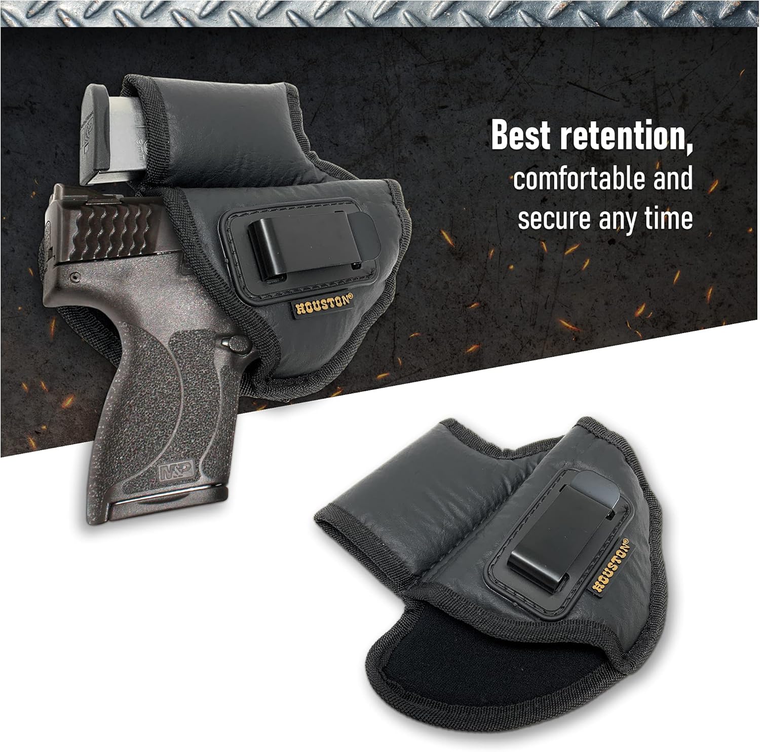 Houston – Funda de piel ecológica para pistola de Houston, compatible con Glock 262733, SHIELD 45, XD-S 45, TAURUS G3C Taurus PT 111G2C, XD 9 MOD