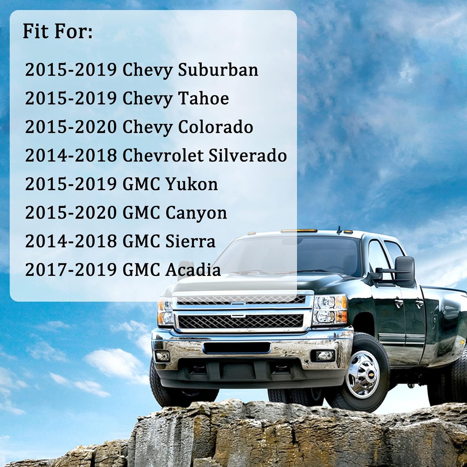 Digitalizador de pantalla táctil LCD de 8 pulgadas, repuesto de 55 pines, compatible con Chevrolet Suburban Colorado Tahoe GMC Yukon Canyon Sierra