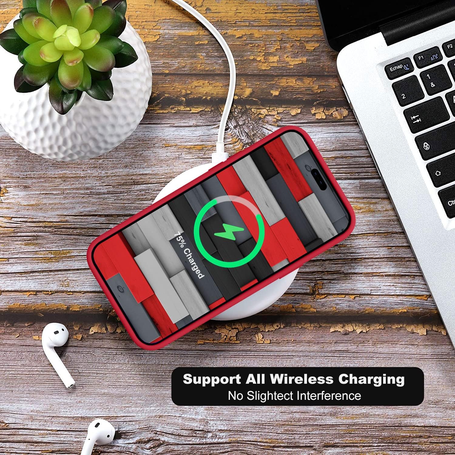Ktele Compatible con iPhone 14 Pro, funda de silicona líquida de grado AB, cuatro esquinas 50 + bolsas de aire pequeñas a prueba de golpes forro de