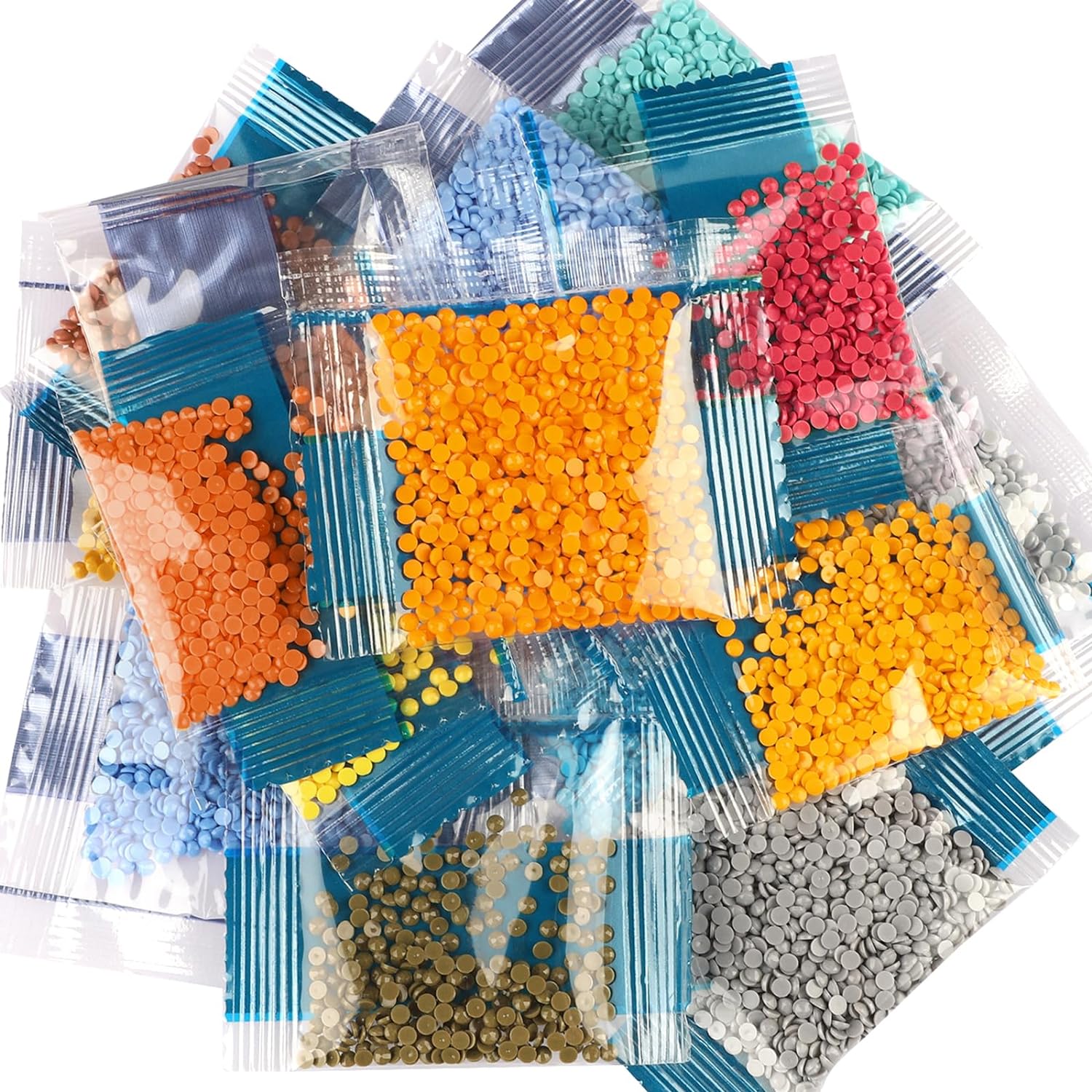 MXJSUA Kits de arte de diamantes de flores blancas para adultos, kits de pintura de diamantes para adultos, kit de bordado de gemas de diamante