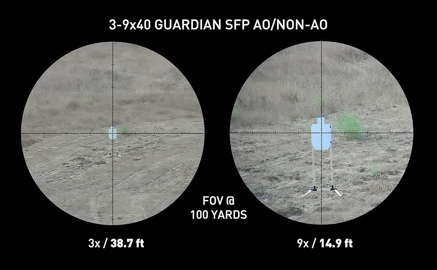 Monstrum Guardian Series AO – Alcance para rifle con ajuste de paralaje