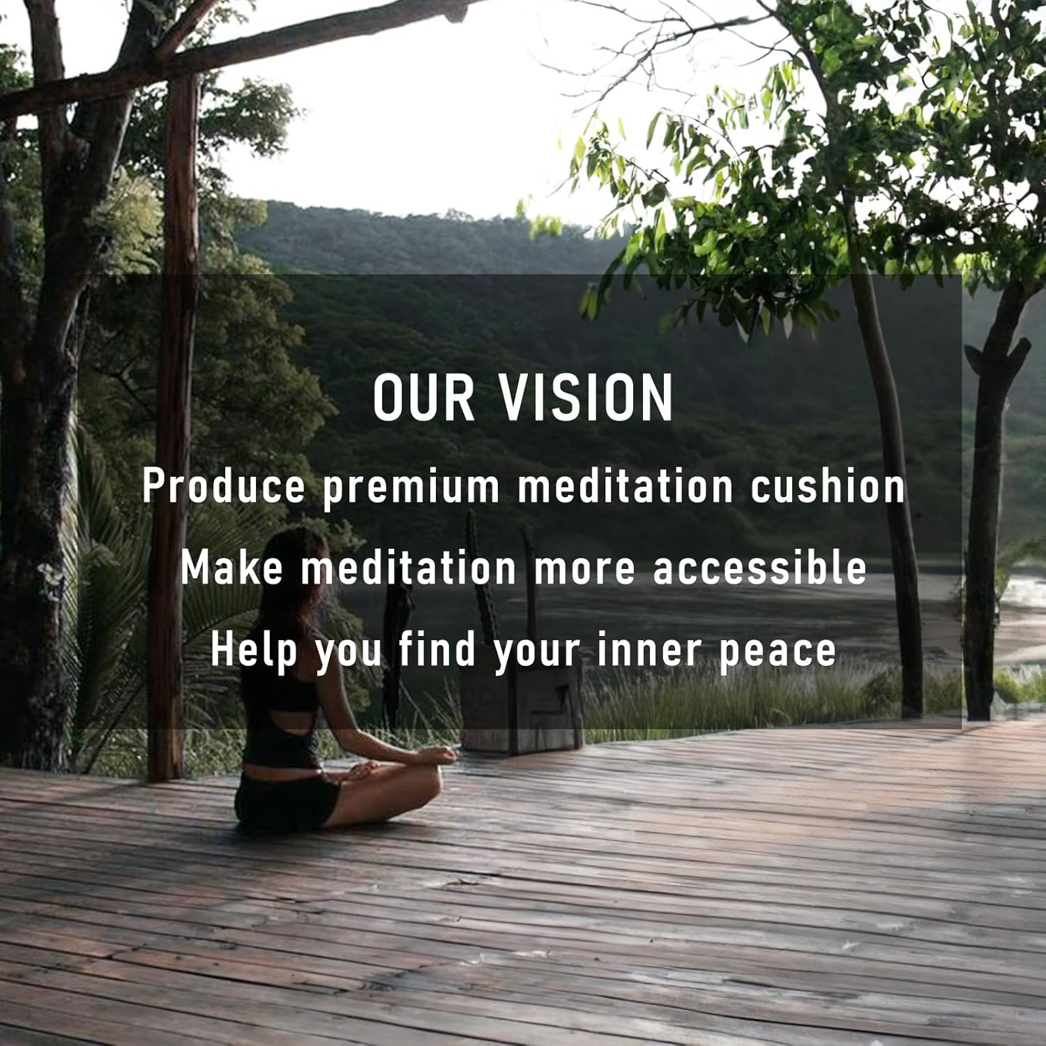 MEREZA Cojín de meditación, almohadas de yoga de 5 pulgadas de grosor para sentarse en el suelo con alforfón para yoga, funda de terciopelo lavable