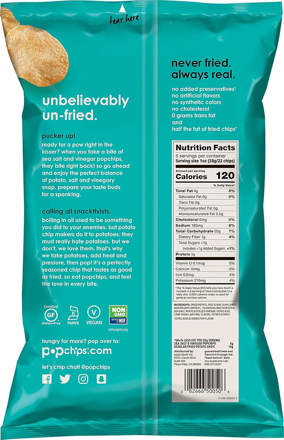 Popchips – Papas fritas