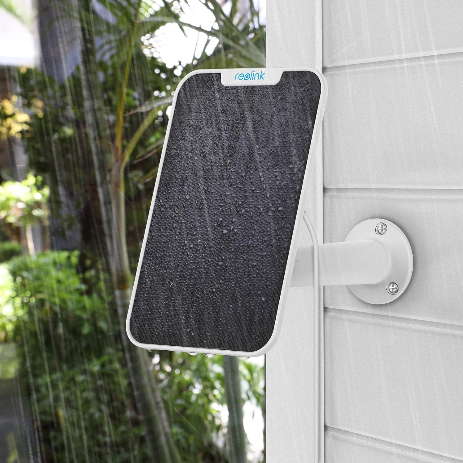 REOLINK Panel solar de 3 W diseñado para cámaras de seguridad inalámbricas para exteriores, cámaras alimentadas por energía solar, puerto tipo C de