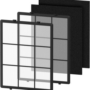 Juego de prefiltros lavables para purificador de aire Winix PlasmaWave C535 5300-2 6300-2, 2 prefiltros de malla fina lavables y 2 filtros de carbón Juego de prefiltros lavables para purificador de aire Winix PlasmaWave C535 5300-2 6300-2, 2 prefiltros de malla fina lavables y 2 filtros de carbón