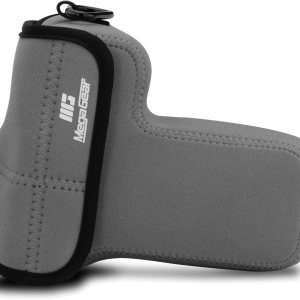 MegaGear MG1824 – Funda de neopreno ultra ligera para cámara compatible con Nikon Z50 (1.969-9.843 in), color gris, piel sintética MegaGear MG1824 – Funda de neopreno ultra ligera para cámara compatible con Nikon Z50 (1.969-9.843 in), color gris, piel sintética
