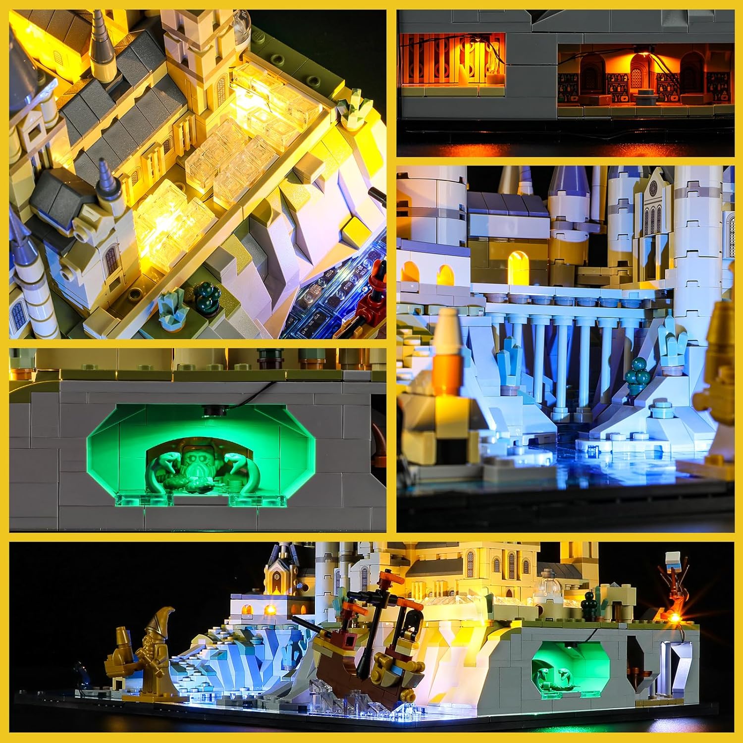 Kit de luces para Lego-76419 Hogwarts Castle and Grounds – Compatible con Lego Harry Potter juego de bloques de construcción para adultos, juego de
