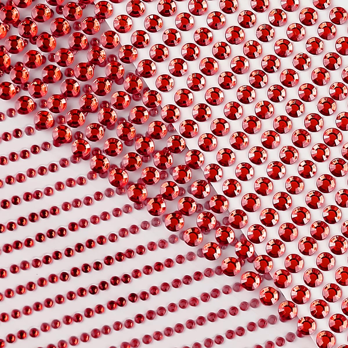 3090 calcomanías de cristales de Navidad con gemas para la cara, ojos de 3450.236 in con diamantes de imitación rojos para cara, joyas corporales,