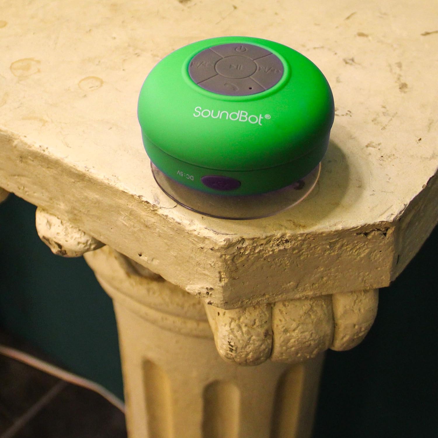 Soundbot SB510 HD Altavoz de ducha Bluetooth resistente al agua, manos libres portátil con micrófono integrado, 6 horas de tiempo de reproducción,