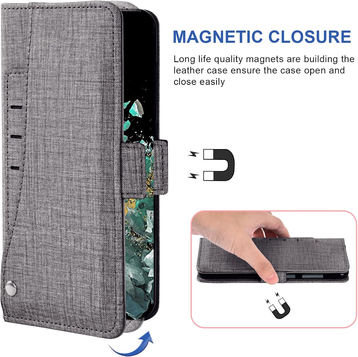 Asuwish Funda para teléfono para OnePlus 10T 5GOne Plus Ace Pro Funda tipo cartera con protector de pantalla de vidrio templado y correa para la