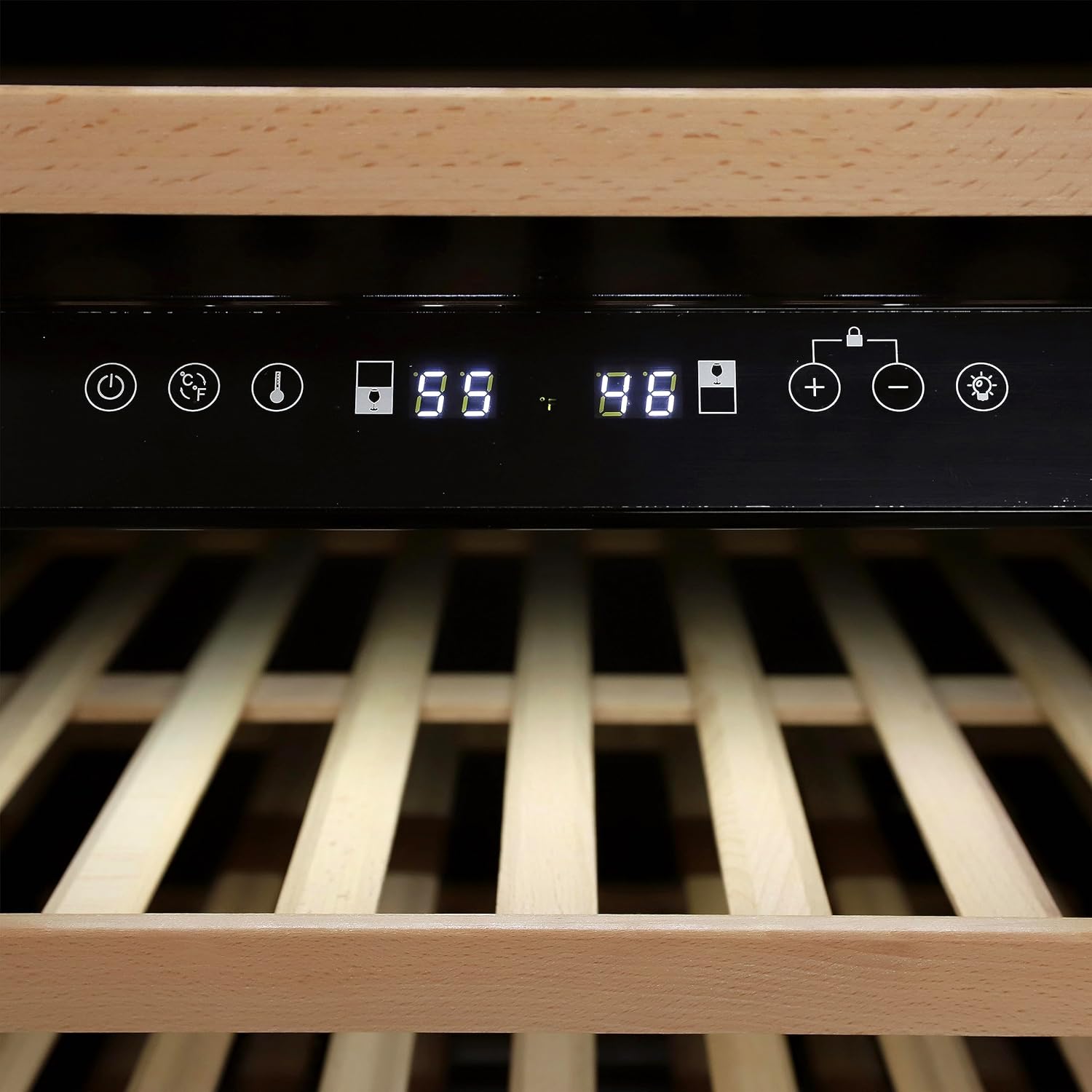DUURA DE430WCDZSS Wine Cooler Designer Series Dual-Zone, 46 botellas, metálico