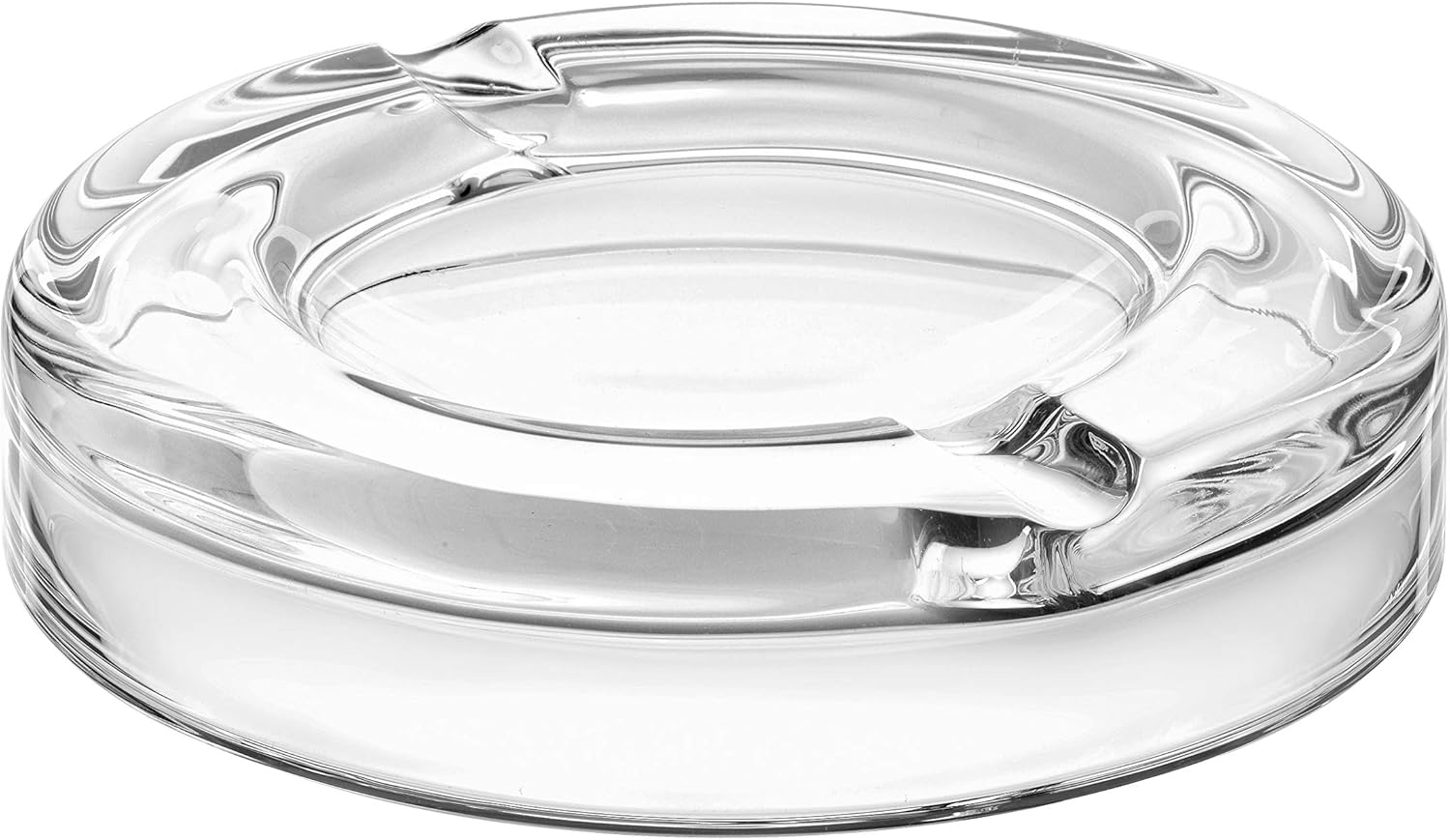 Barski – Calidad europea – Hermoso cristal grueso – Cenicero – Cenicero de mesa para cigarrilloscigarros – Soporte para cenizas de escritorio para