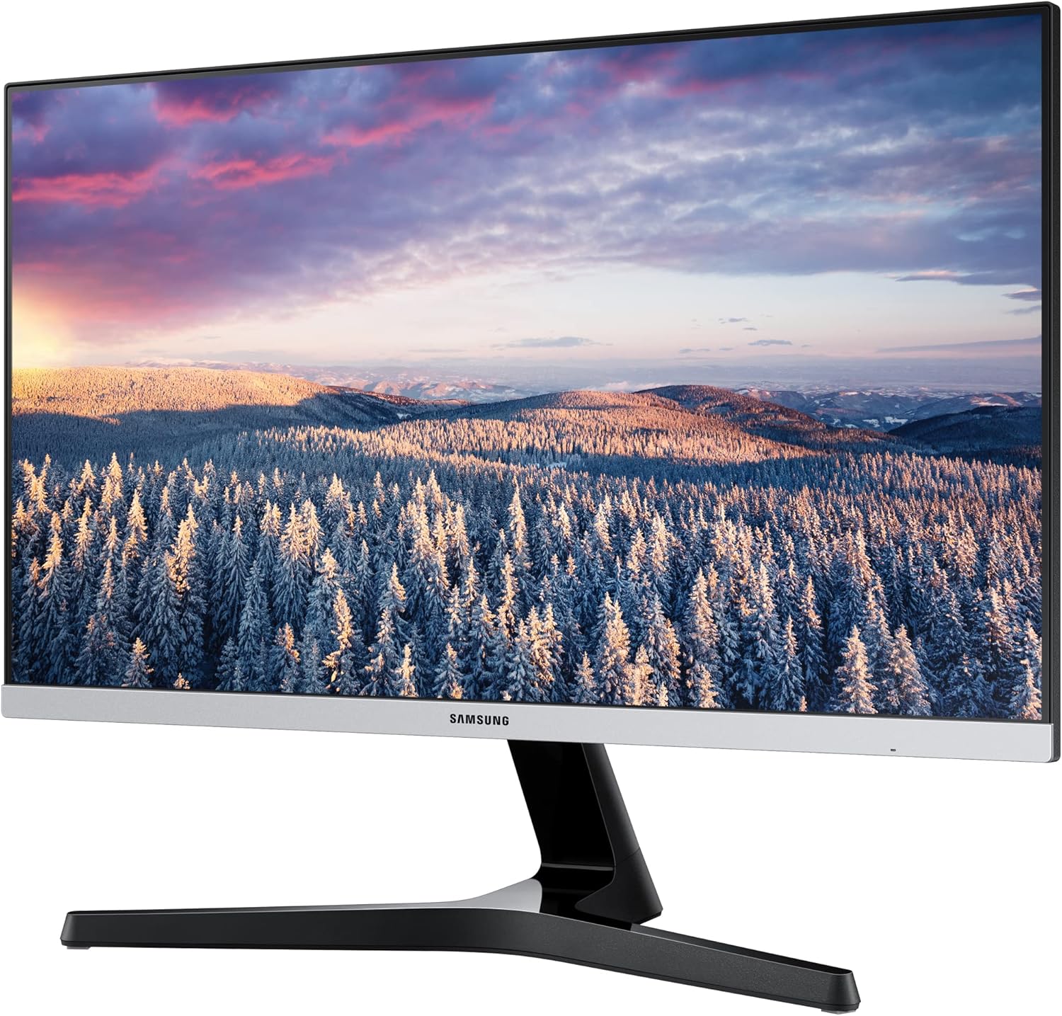 SAMSUNG Monitor LS24R LED FHD AMD FreeSync de 24 pulgadas con diseño sin bisel, negro – 23.8″ 1080P 169 75Hz, panel VA, HDMI, D-sub, relación de
