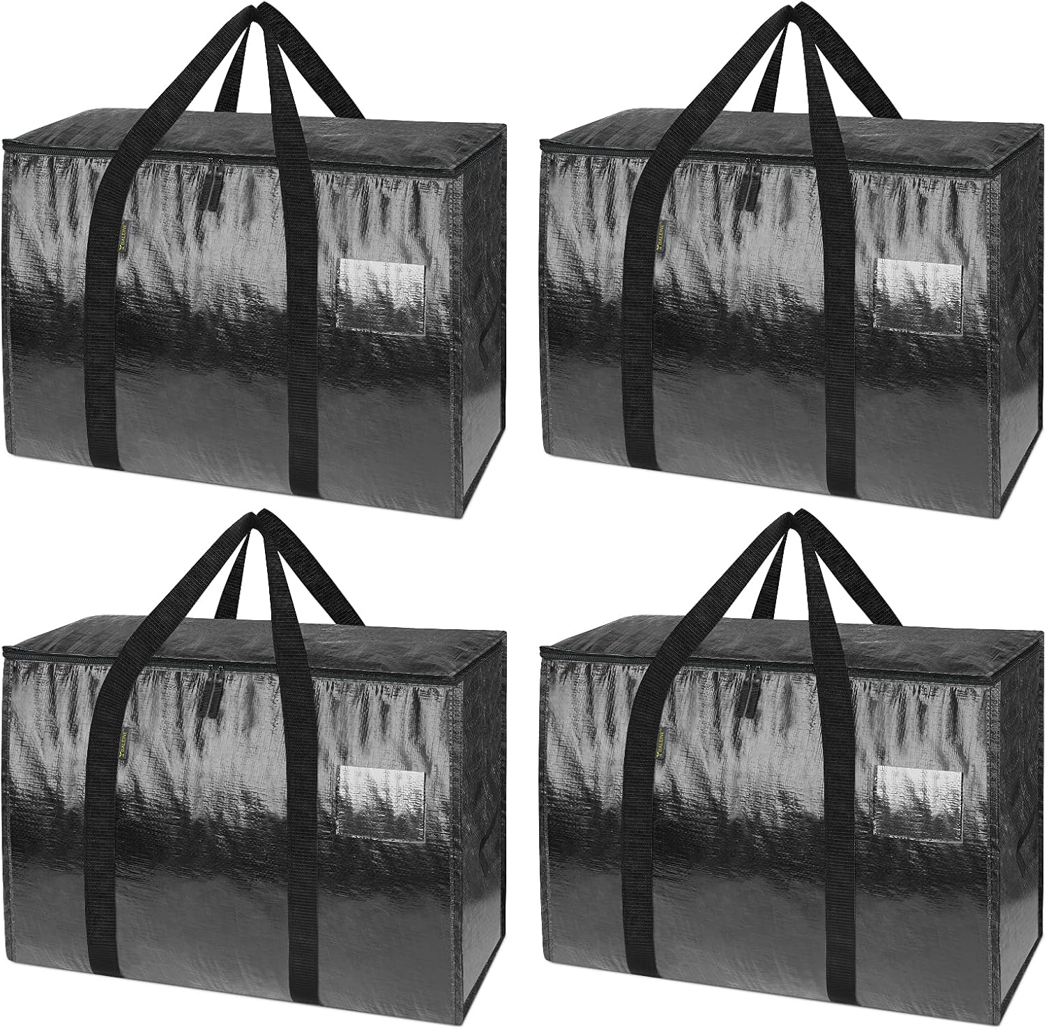BALEINE Bolsas de mudanza de 25 galones con asas reforzadas, bolsa de almacenamiento resistente debajo de la cama para cajas de mudanza, ropa,