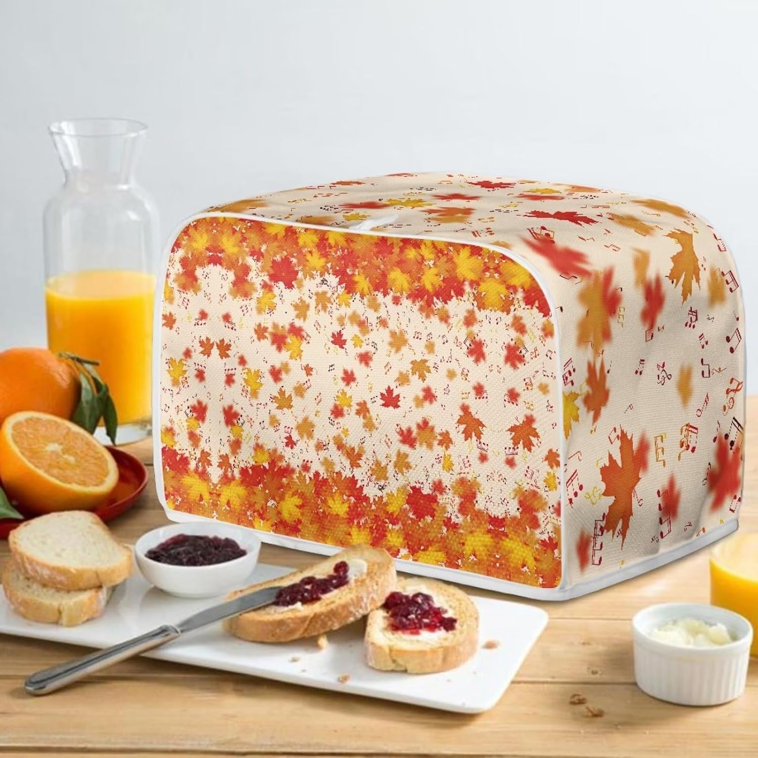 Fundas para tostadoras de Acción de Gracias de arce de otoño, 4 rebanadas, fundas para horno, decoración de Acción de Gracias, tostadoras de