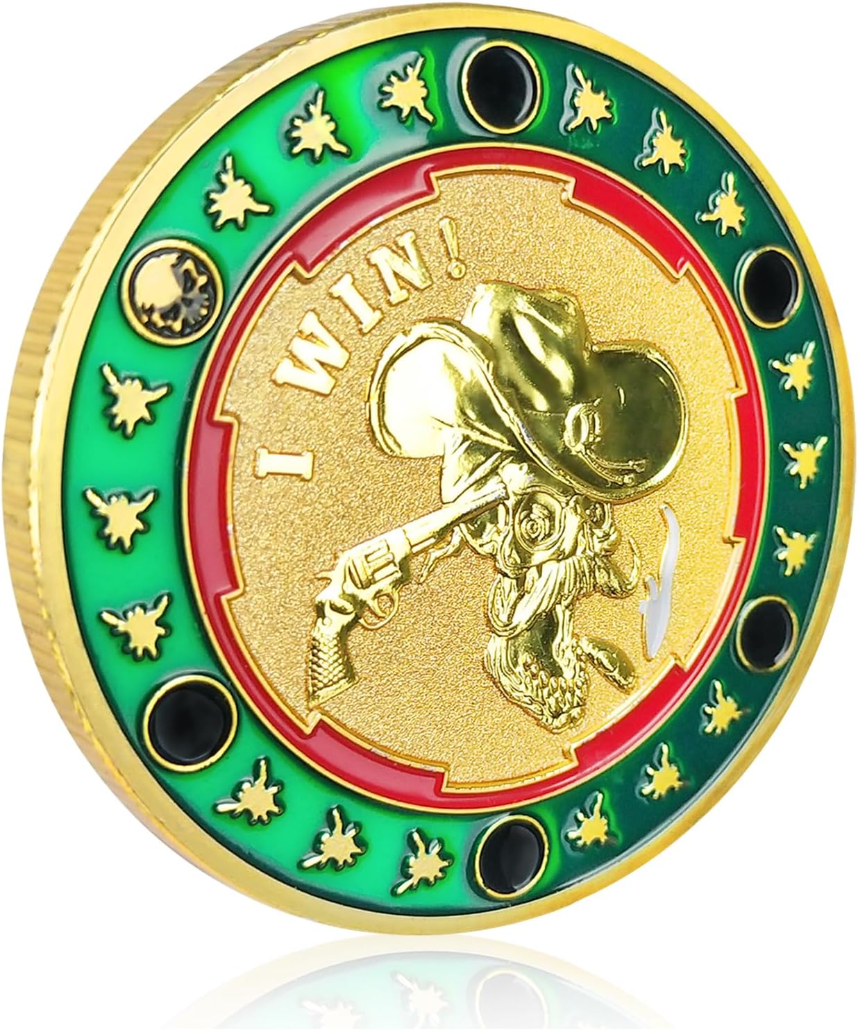 Regalos divertidos con texto en inglés “I Win You Lose, Good Luck”, moneda de decisión de buena suerte, regalos para mujeres, hombres, cabezas o