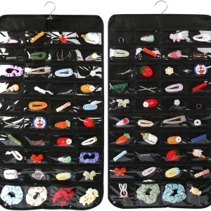 Organizador colgante de joyas, 80 bolsillos, organizador de aretes, organizador de pulseras con bolsillos para mujer, para colgar aretes, collares, Organizador colgante de joyas, 80 bolsillos, organizador de aretes, organizador de pulseras con bolsillos para mujer, para colgar aretes, collares,