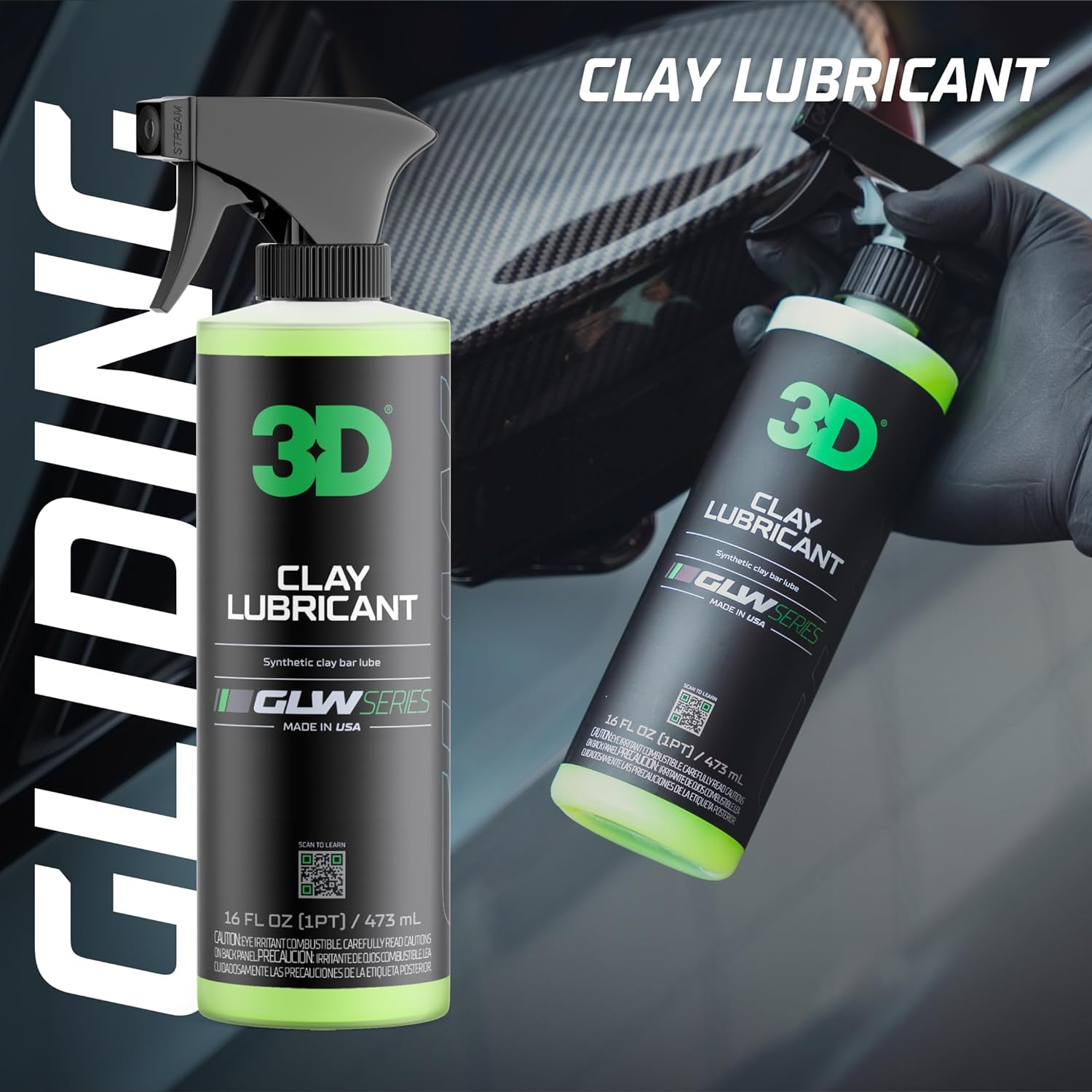 3D Lubricante de arcilla Serie GLW  Detalles de automóviles de bricolaje  Lubricación hiperlisa para barras de arcilla  Elimina contaminantes de la