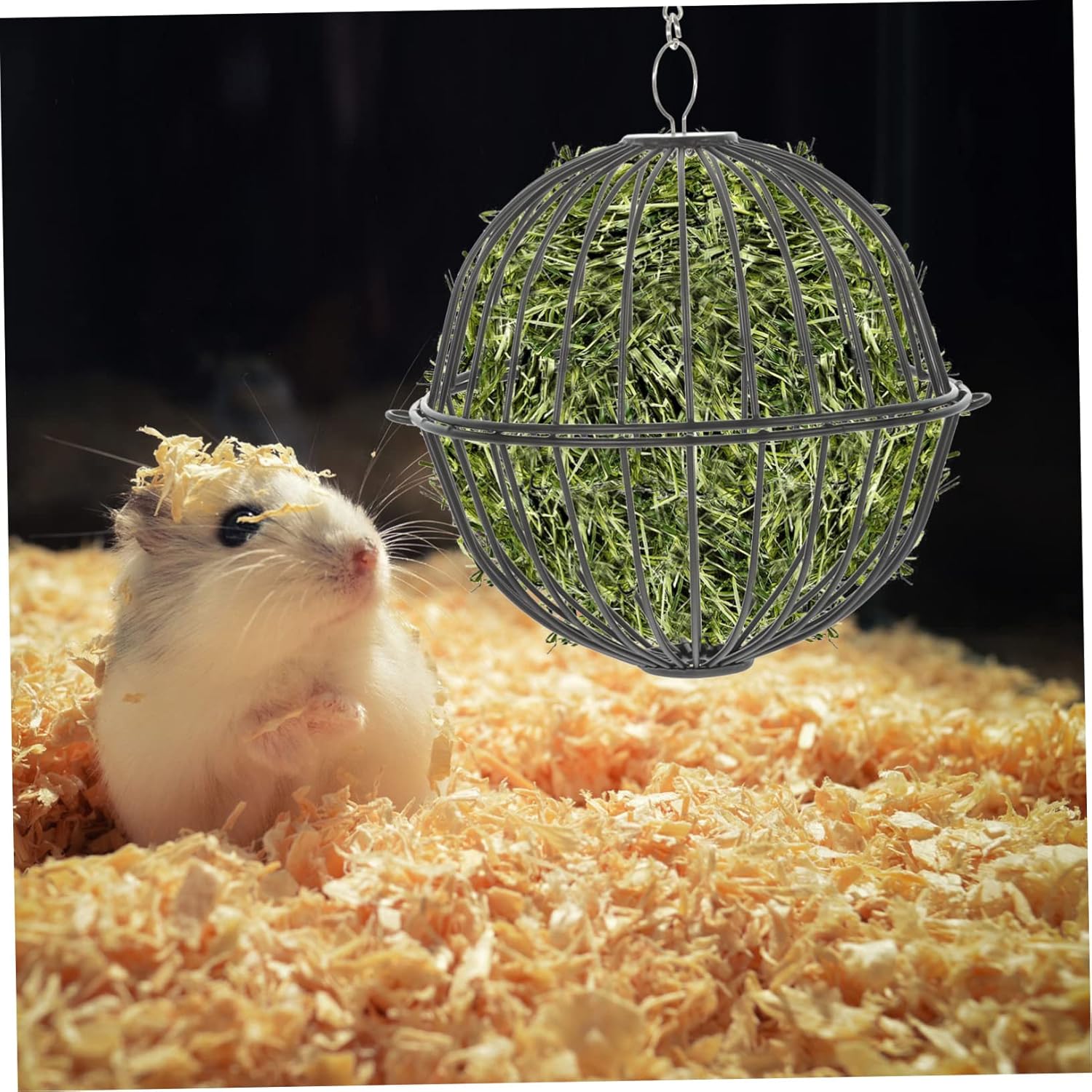 MERRYHAPY Alimentador de heno de bola colgante, 2 unidades, dispensador de alimentos para mascotas, juguetes para mascotas, jaulas para animales