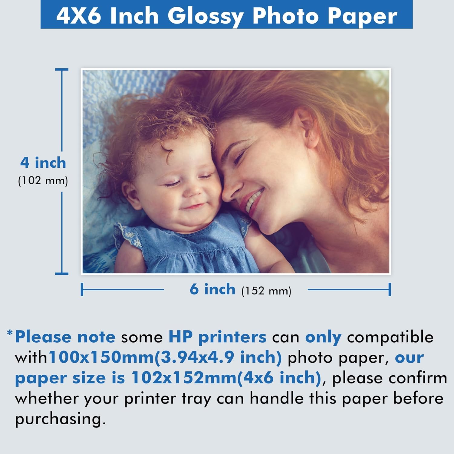120 hojas de papel fotográfico brillante de 4 x 6 pulgadas, papel fotográfico brillante profesional de 48 libras para impresoras de inyección de