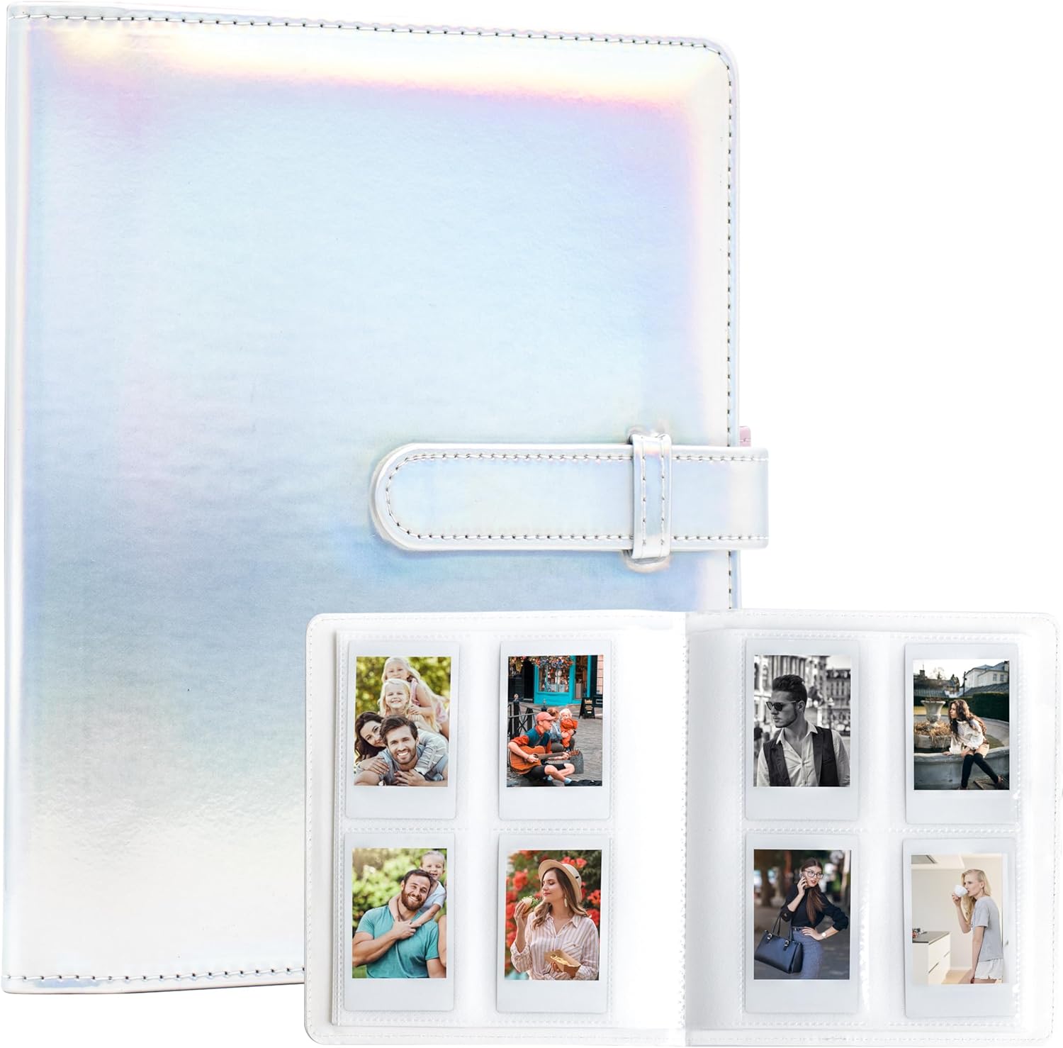 Álbum de fotos de 256 bolsillos para cámara instantánea Polaroid Fujifilm Instax Mini 11 12 9 8+ 8 7+, KODAK StepCanon IVYHP Sprocket impresora