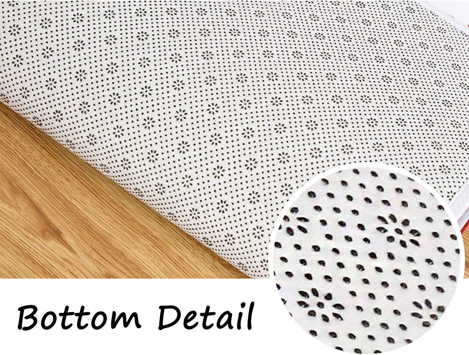 Tapete de baño de espuma viscoelástica floral, tapete de felpa para decoración de baño, multicolor, flores blancas y negras, bonito tapete de baño
