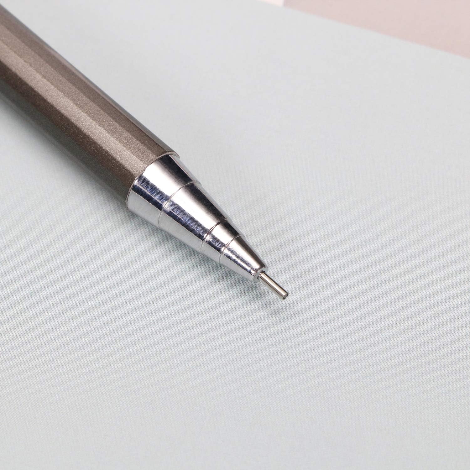 3 lápices mecánicos automáticos de metal para dibujo, bocetos, toma de notas, gráficos, redacción, escritura, proyectos de instrumentos para