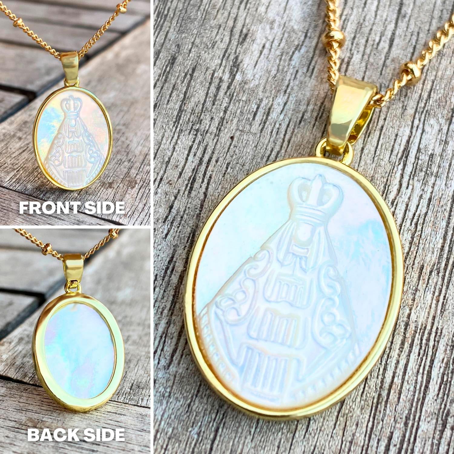Virgin Mary Necklace – Christian Jewelry For Women – Miraculous Medals Catholic – Catholic Jewelry – Virgin Mary Pendant – Christian Gifts for Women