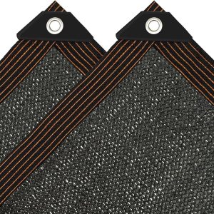 Invernadero vegetal  Tela de sombra  con ojales de 10 x 14 pies, 90% cubierta de jardín para plantas, protección contra el calor, toldo al aire Invernadero vegetal  Tela de sombra  con ojales de 10 x 14 pies, 90% cubierta de jardín para plantas, protección contra el calor, toldo al aire