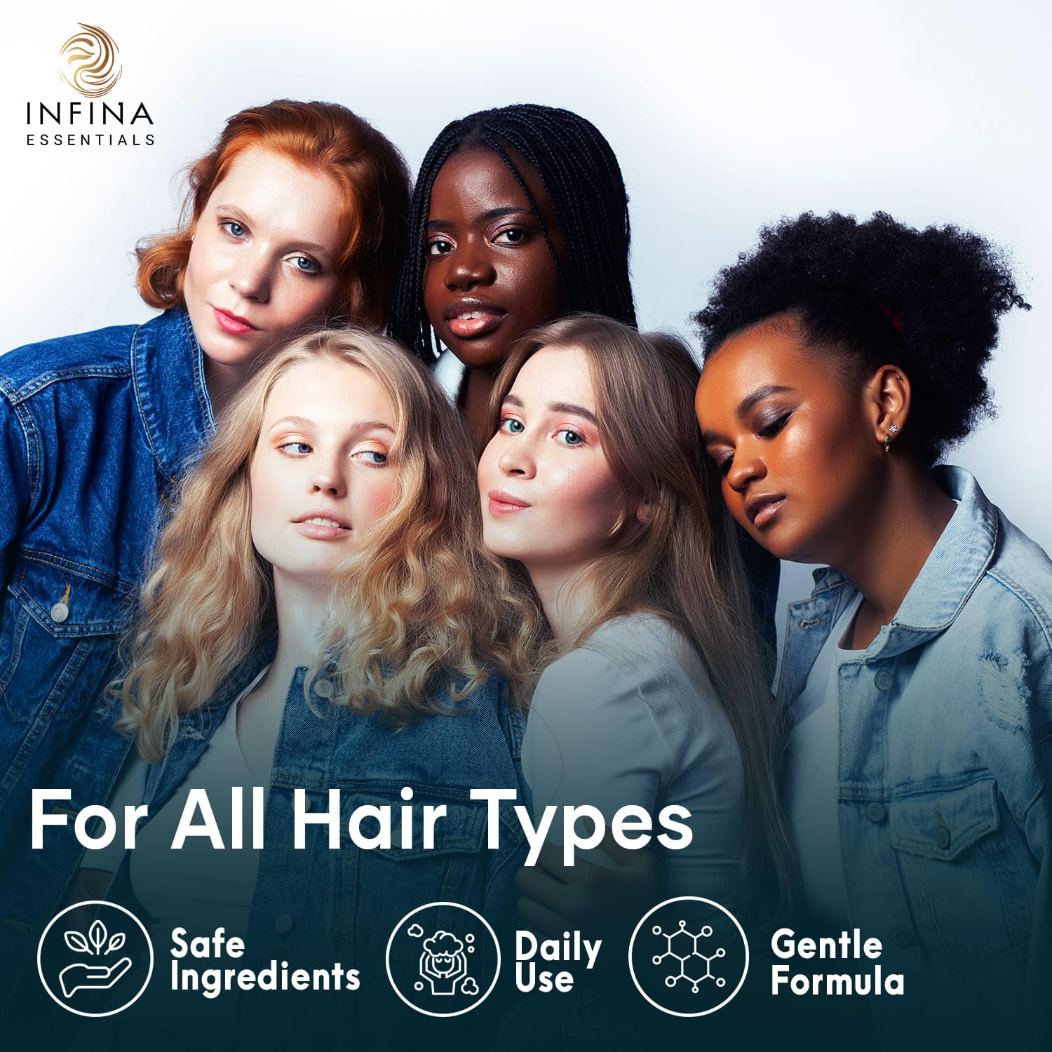 Biotin Champú y acondicionador 2 en 1 para hombres y mujeres  Espesamiento del cabello con palma enana americana, queratina, cafeína y vitamina E