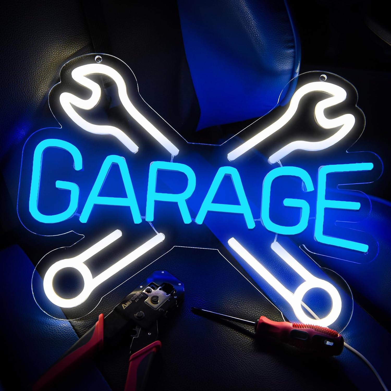 ZYLD074 – Letrero de neón para garaje, tienda de autos, garaje, letrero de luz LED personalizado para decoración de pared, letrero de neón