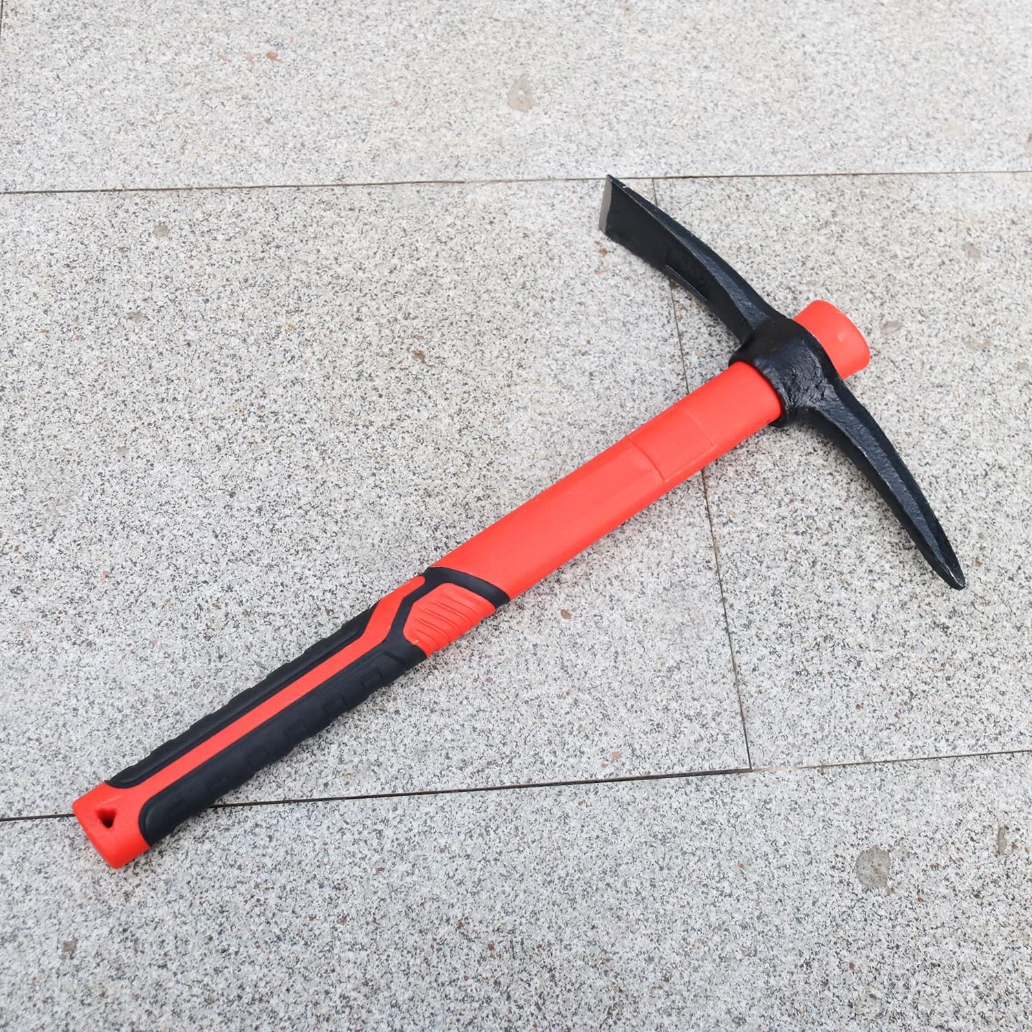 4 azadas Mattock de 15 pulgadas, hacha forjada de jardín con mango de fibra de vidrio, azada Mattock para aflojar el suelo, jardinería, campamento,