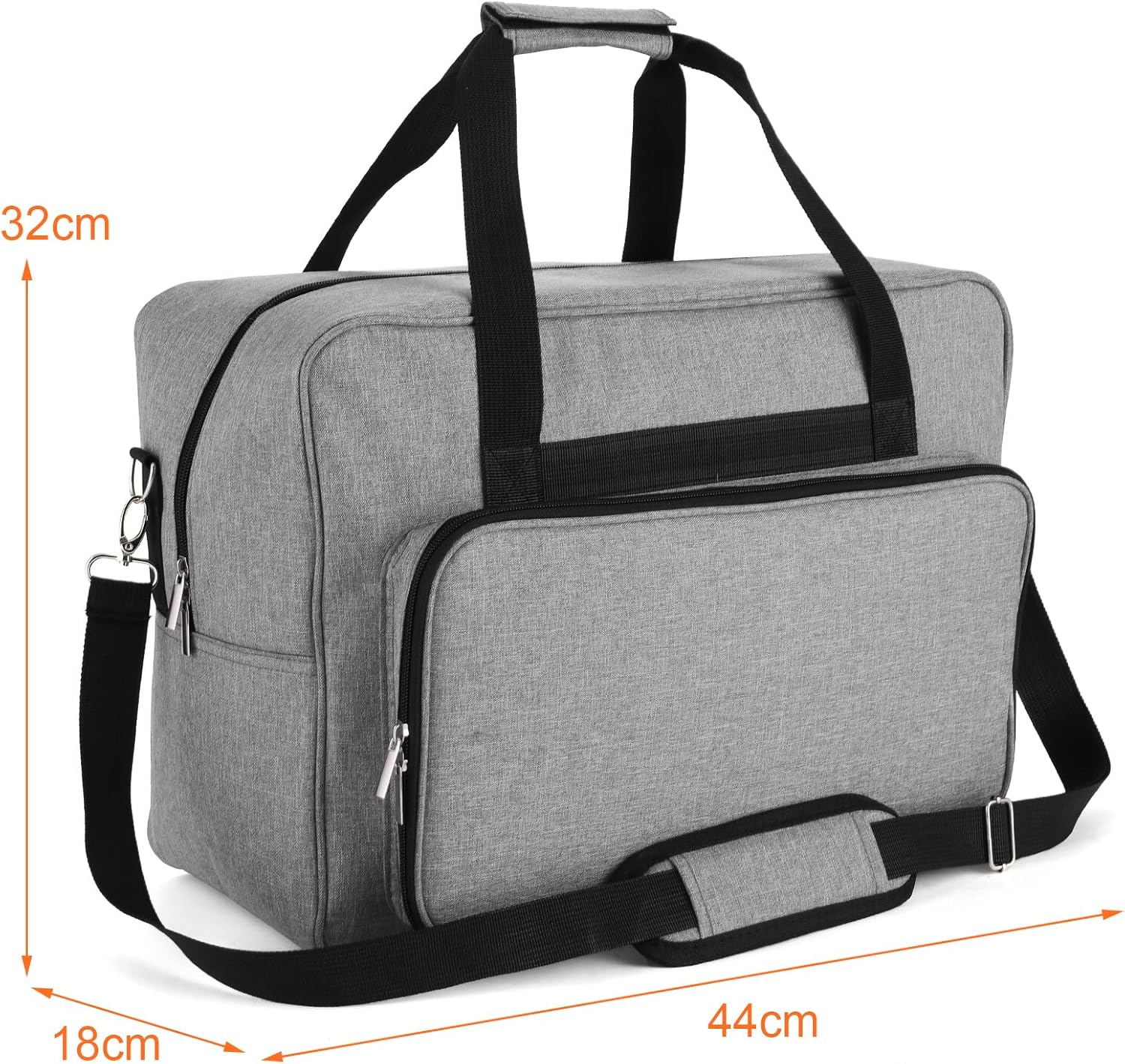 Estuche para máquina de coser, bolsa de transporte y organizador de accesorios, almacenamiento versátil, tamaño universal, estampado floral