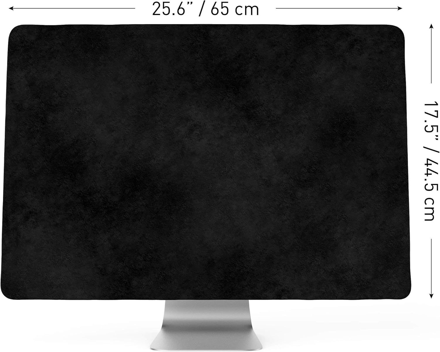 Kuzy Funda para iMac de 27 pulgadas, versión 2020, 2019, 2017, modelos A2115, A1862, A1419, A1312, Retina 5K, 4K, protector de pantalla, color negro