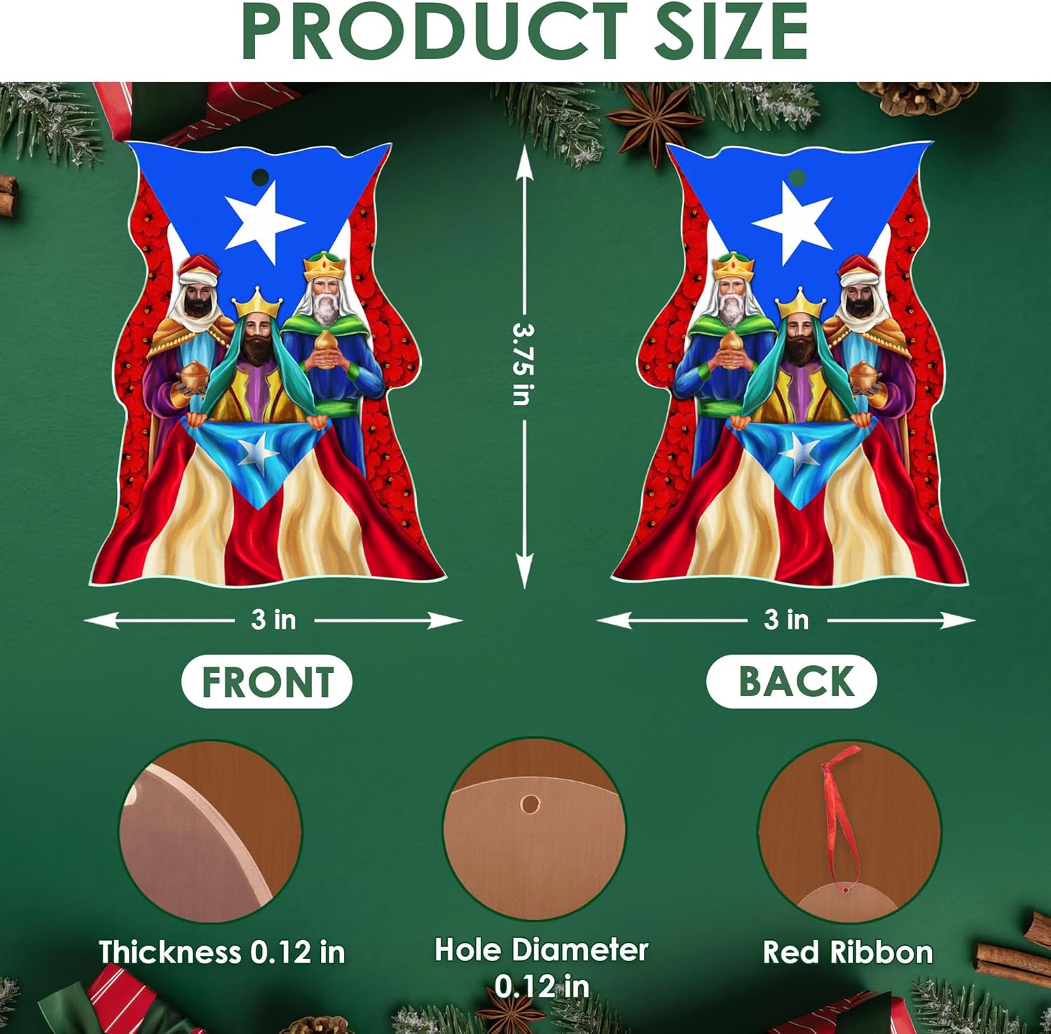 Adornos de Navidad de Puerto Rico, regalos  Decoración de Navidad, decoración del hogar  Navidad de Puerto Rico, regalos de cumpleaños para mujeres,