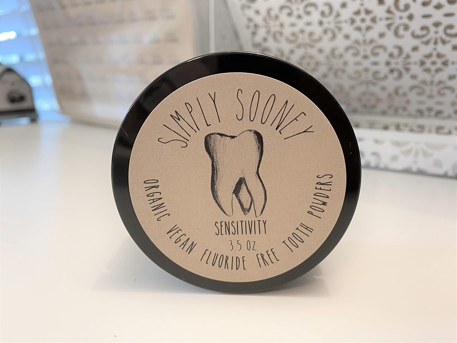 Fórmula de sensibilidad en polvo dental remineralizante sin flúor orgánico, sabor a canela y clavo, tamaño de valor de hasta 6 meses de suministro I