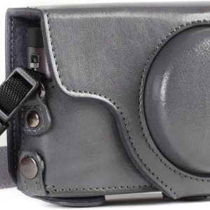 MegaGear MG1261 Ever Ready – Funda de piel para cámara compatible con Panasonic Lumix DC-ZS80, DC-ZS70, DC-TZ95, DC-TZ90, color gris MegaGear MG1261 Ever Ready – Funda de piel para cámara compatible con Panasonic Lumix DC-ZS80, DC-ZS70, DC-TZ95, DC-TZ90, color gris