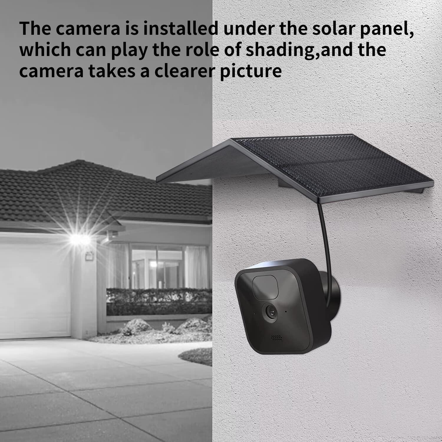 Panel solar compatible con Blink Outdoor, Blink (3 generación) y cámara Blink XT2XT, batería recargable integrada de 5000 mAh para cámara de