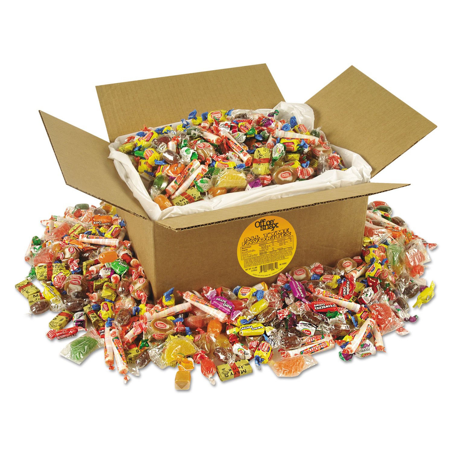 All Tyme Favorites – Mezcla de dulces, envuelta individualmente, caja de 10 libras de tamaño económico