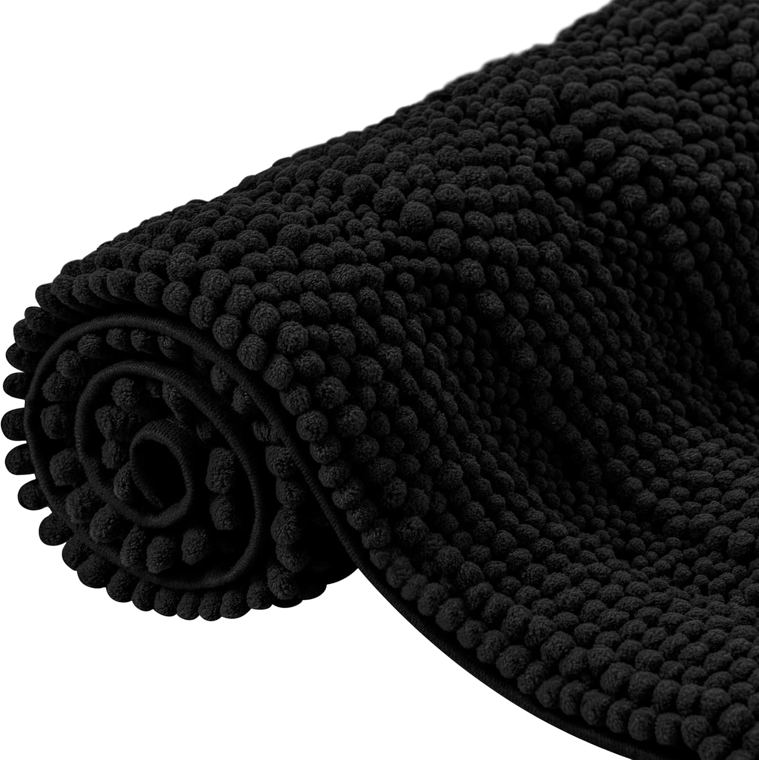 CHUN YI Alfombra de baño de felpilla suave para baño, absorbente de agua, acogedora y gruesa, antideslizante, para bañeras, se puede lavar y secar a