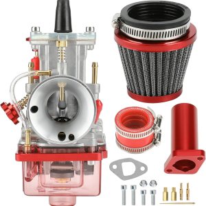 YOXUFA PWK 24 Racing Carburador Tubo de admisión Colector de filtro de aire Kit para Predator 212cc 196cc 200cc 6.5hp motor Coleman CT200U BT200X YOXUFA PWK 24 Racing Carburador Tubo de admisión Colector de filtro de aire Kit para Predator 212cc 196cc 200cc 6.5hp motor Coleman CT200U BT200X