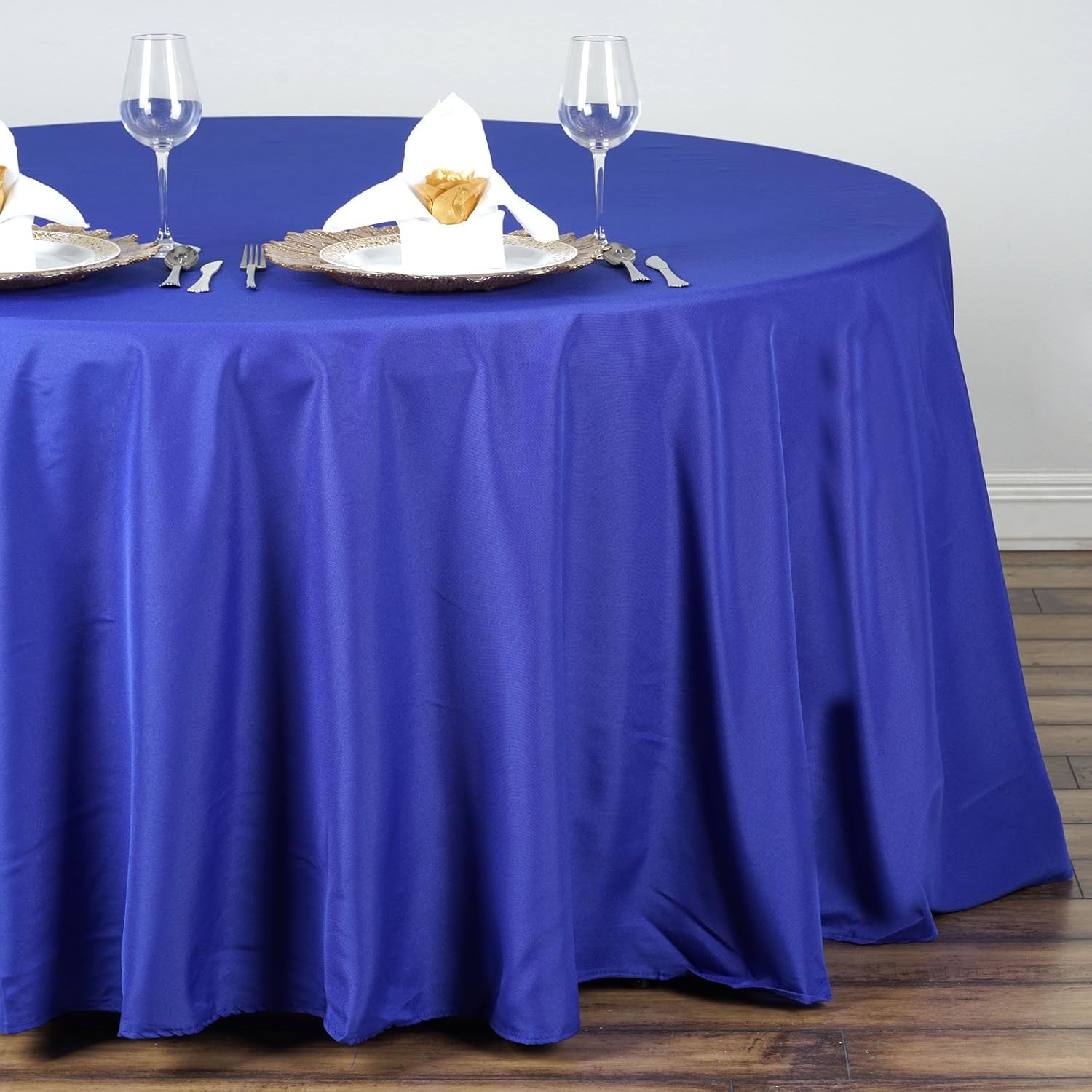BalsaCircle – Mantel redondo patriótico del Día de los Veteranos de 132 pulgadas, 10 unidades, 132 pulgadas, color azul real, 4 de julio,