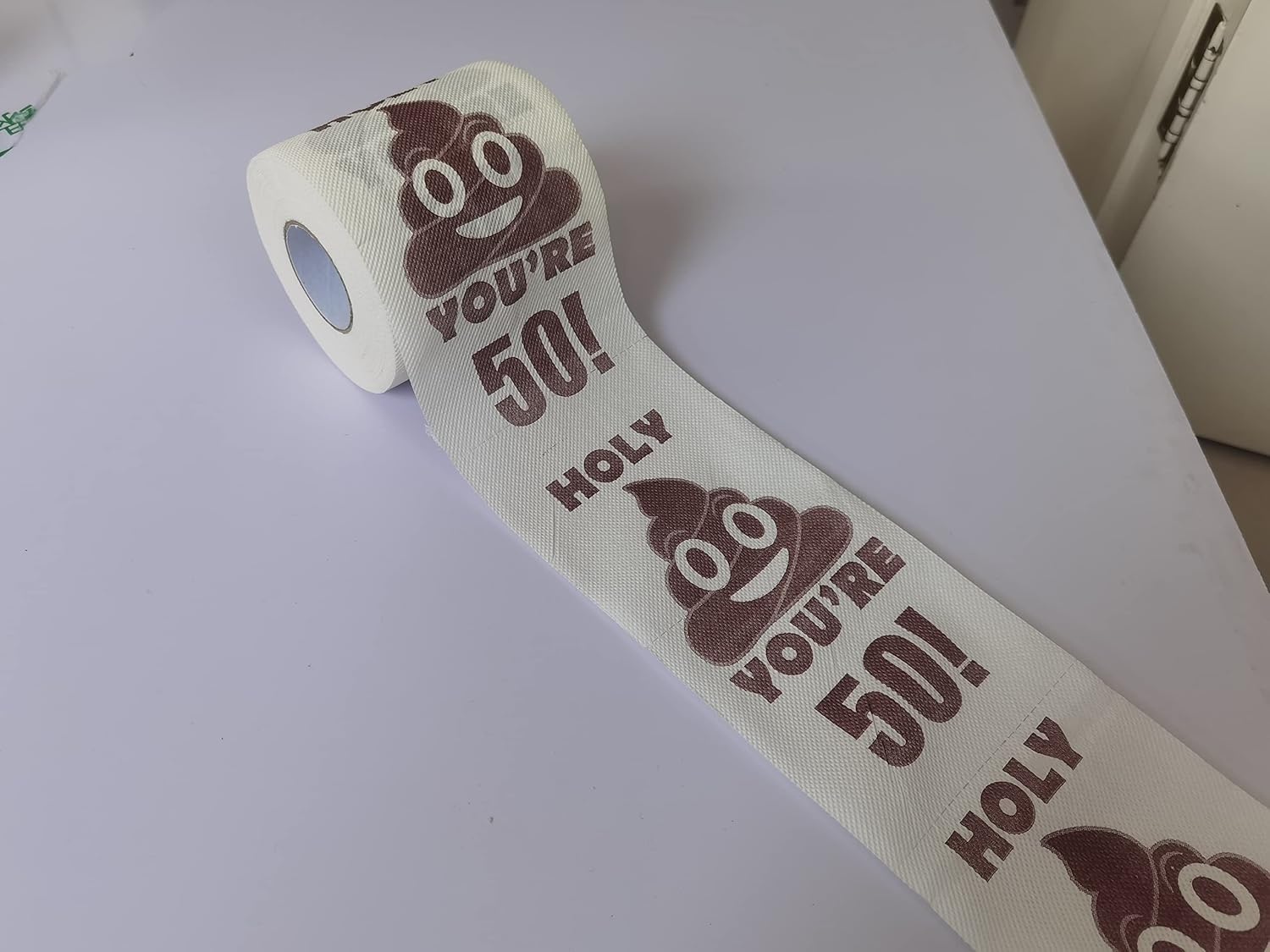 Feliz cumpleaños Holy Poop You’re xx Years Old Style – Papel higiénico de papel higiénico de pañuelo, broma, divertida fiesta de cumpleaños, idea de